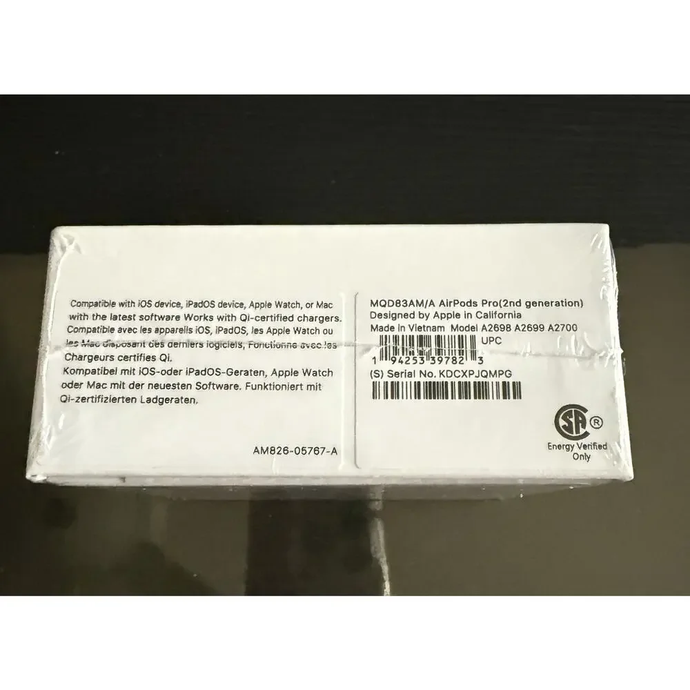 Apple AirPods Pro 2nd Generation NEW SEALED with MagSafe Charging Case Lightning